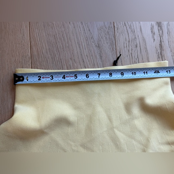 ZARA Butter Yellow Floral Cutout A-Line Skirt | Euro Summer | NWT M - Picture 5 of 7